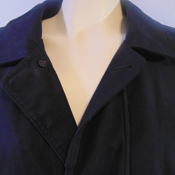 Lauren Ralph Lauren button up overcoat Black Large - Picture 2 of 10